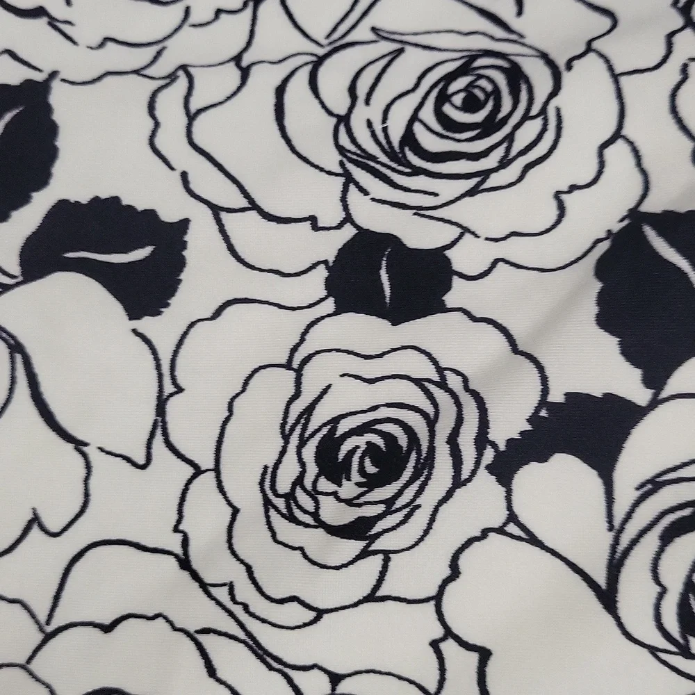 Anne Cole Floral Halter Top and Island Escape Black Skirt Set 14 NWT